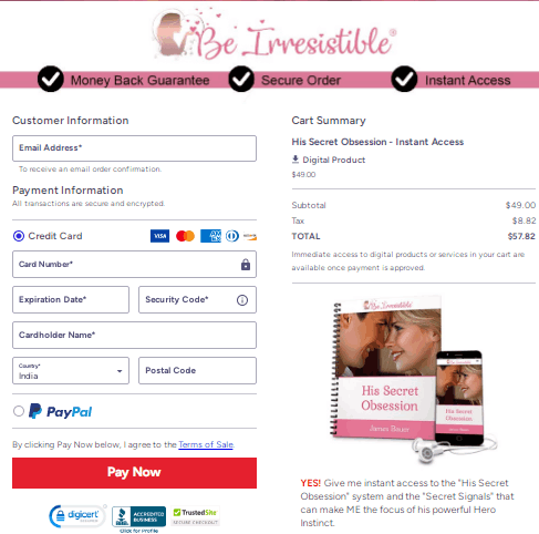 His-Secret-Obsession--checkout page